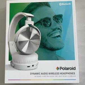 POLAROID Bluetooth Headphones -Silver